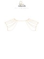 Bijoux épaules et dos en chainettes métalliques dorées