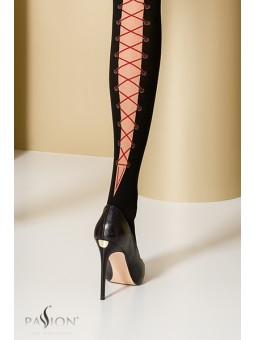 Bas autofixants ST101 Noir et rouge