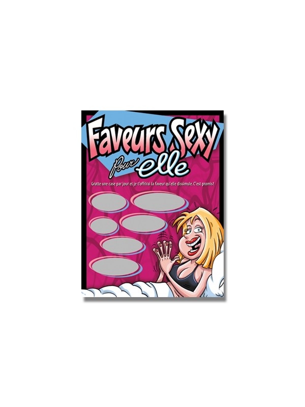 Carte à gratter Faveur pour Elle