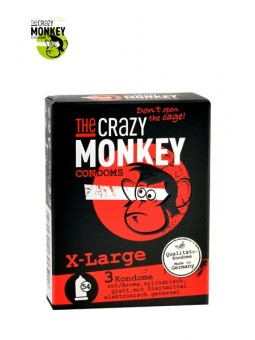 3 Préservatifs Crazy Monkey X-Large