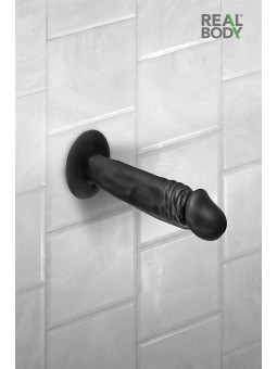 Gode réaliste 16 cm noir - Real Zack
