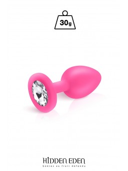 Plug bijou silicone rose S - Hidden Eden