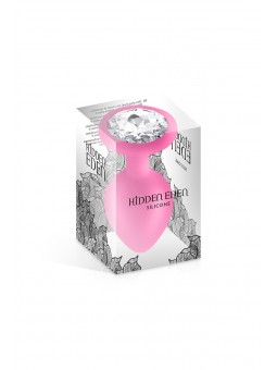 Plug bijou silicone rose M - Hidden Eden