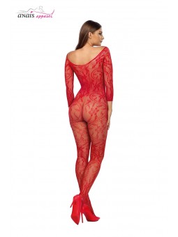 Combinaison résille Mirabella Rouge - Anaïs