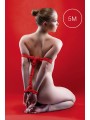 Corde de bondage Japonais 5m rouge - Ouch