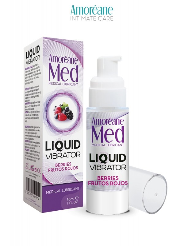 Lubrifiant Liquid Vibrator Baies Rouges 30ml - Amoreane Med