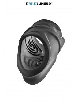 Masturbateur vibrant USB Compact Lines - Blue Junker