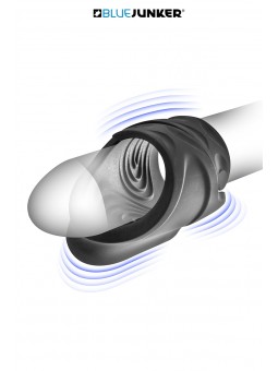 Masturbateur vibrant USB Compact Lines - Blue Junker