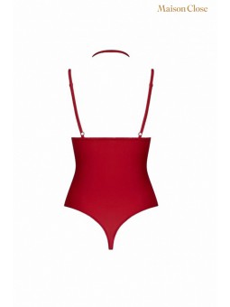 Body string seins nus rouge Le petit secret